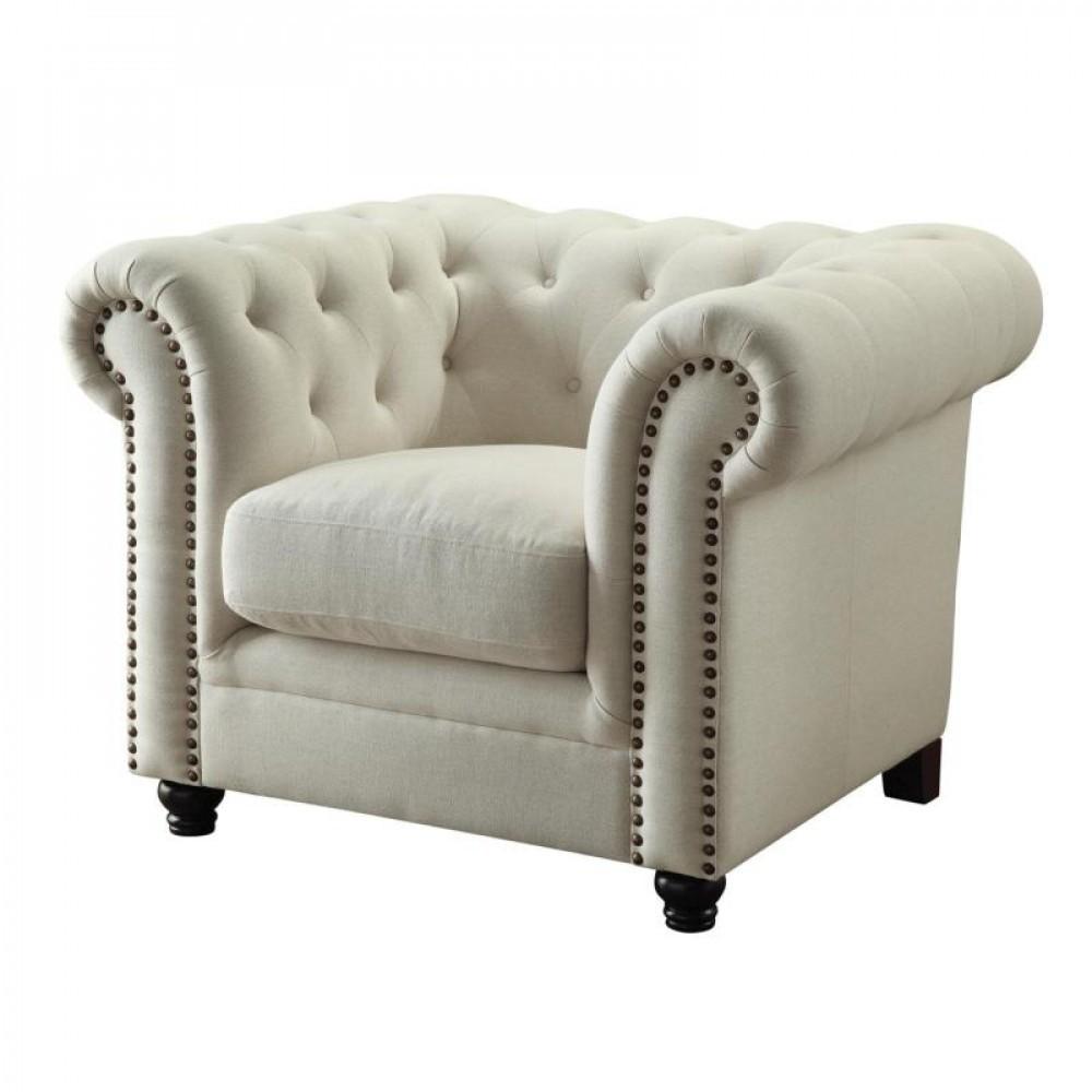 Tufted Chair W/nailheads