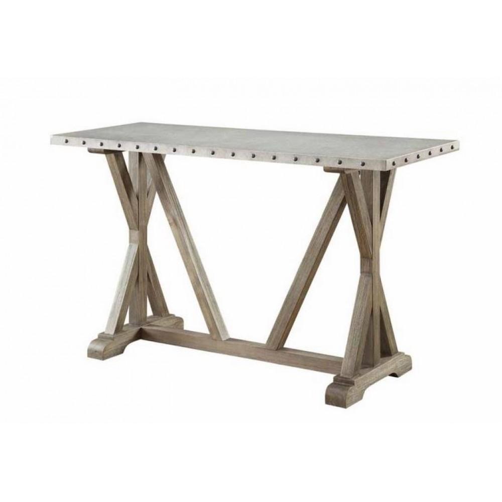 Zinc Top Sofa Table