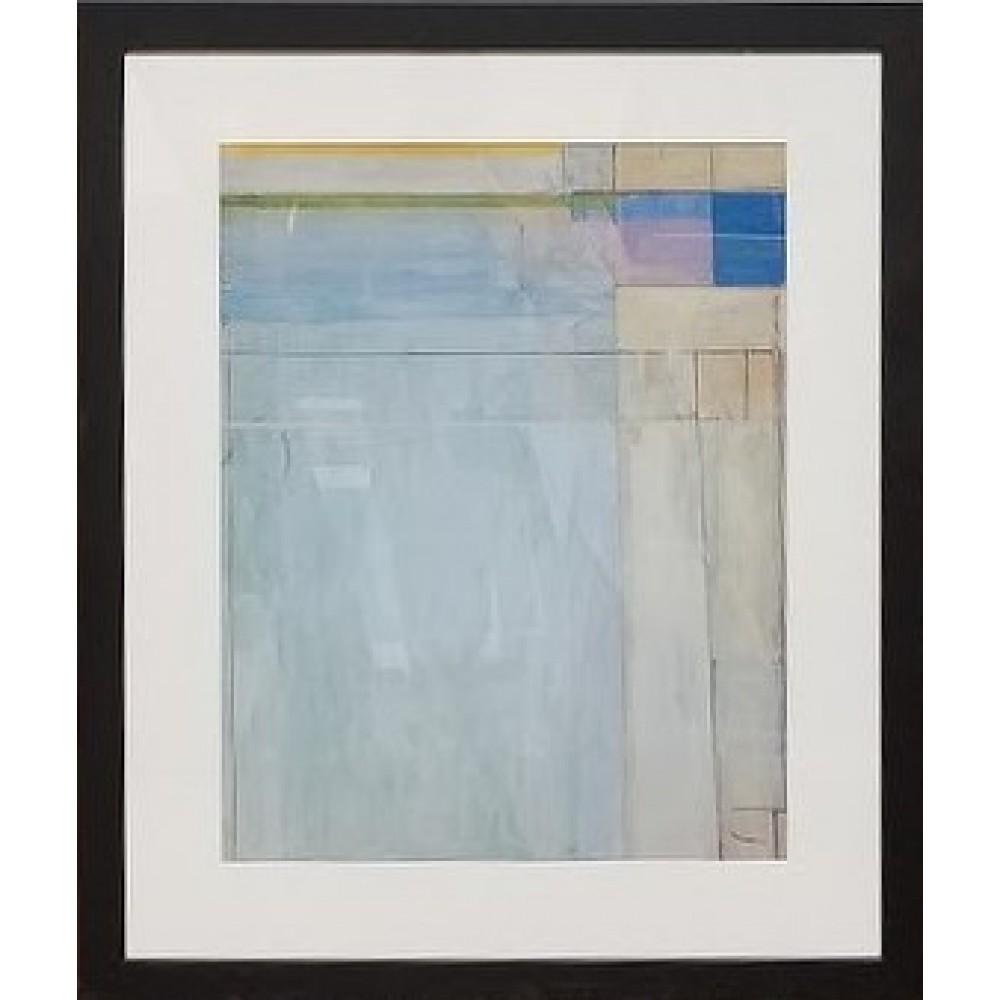 Abstract Blue Framed Art