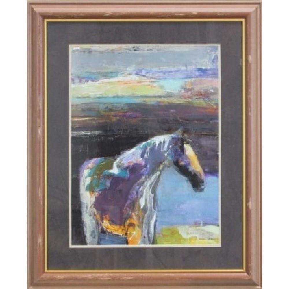 Horse framed Art