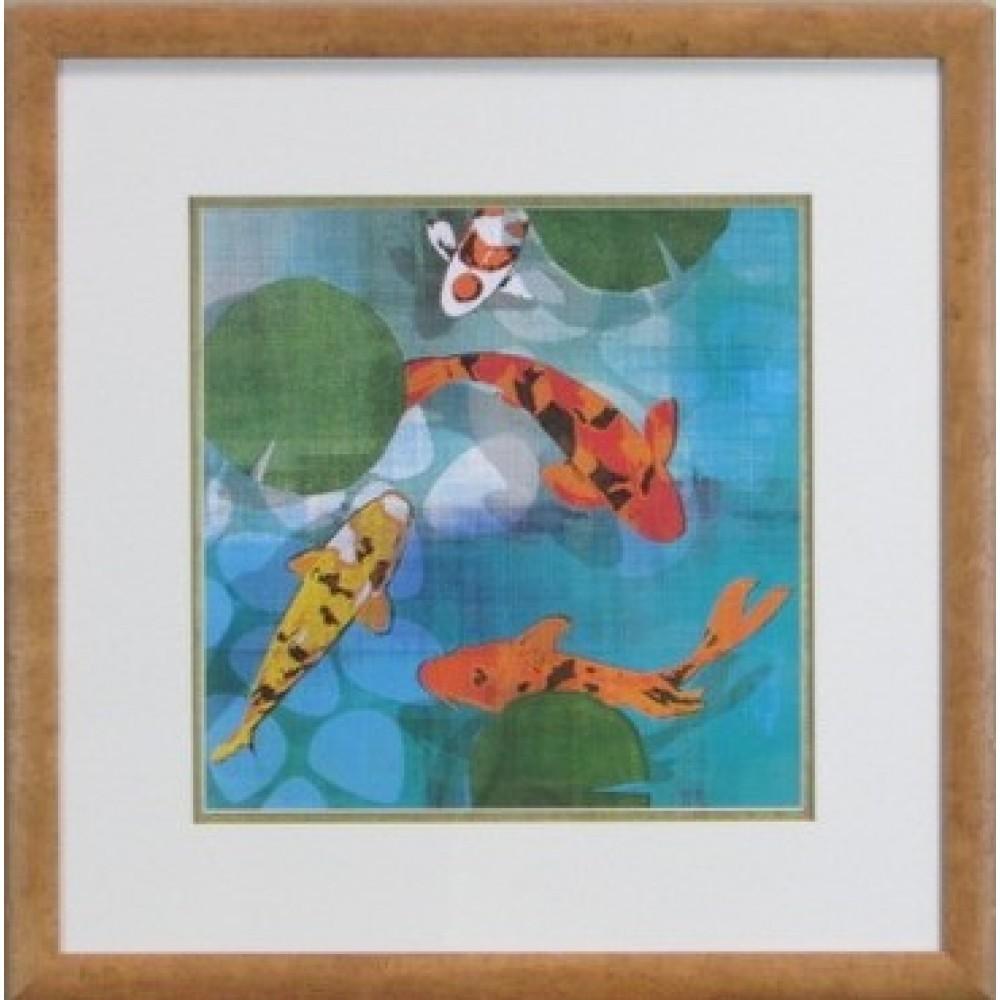 Koi Pond Framed Art