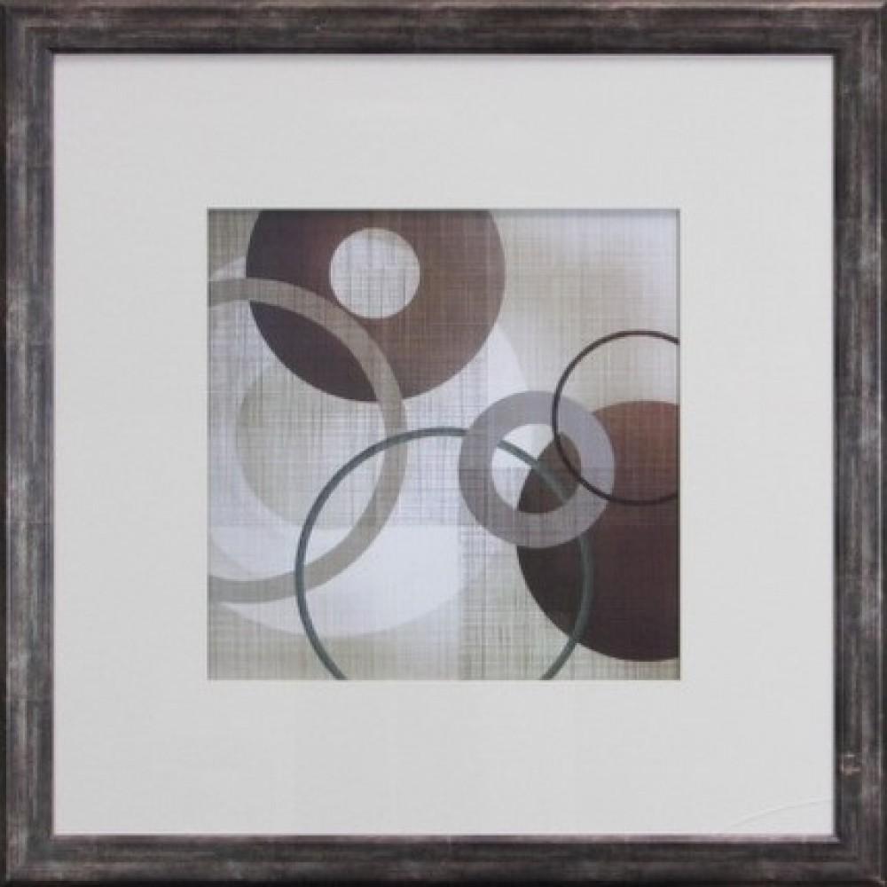 Circles Abstract Framed Art