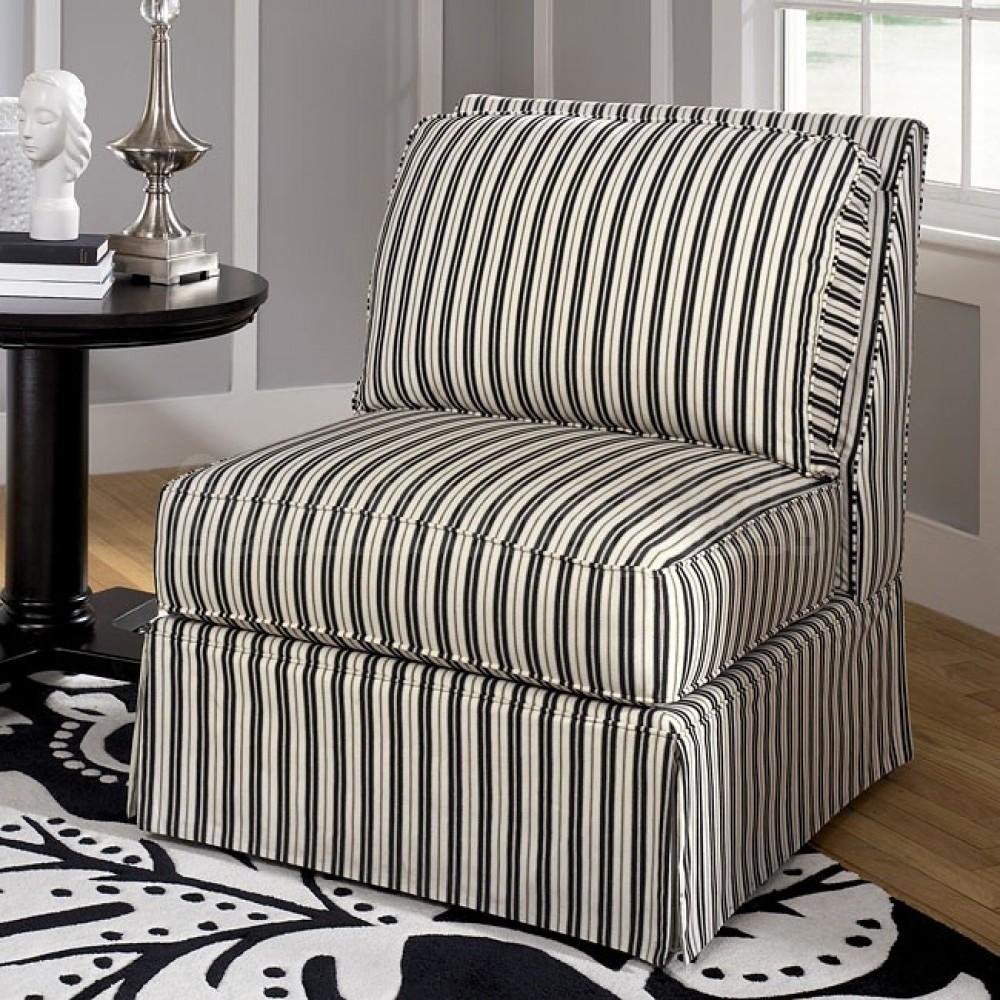 Striped Armless Chair