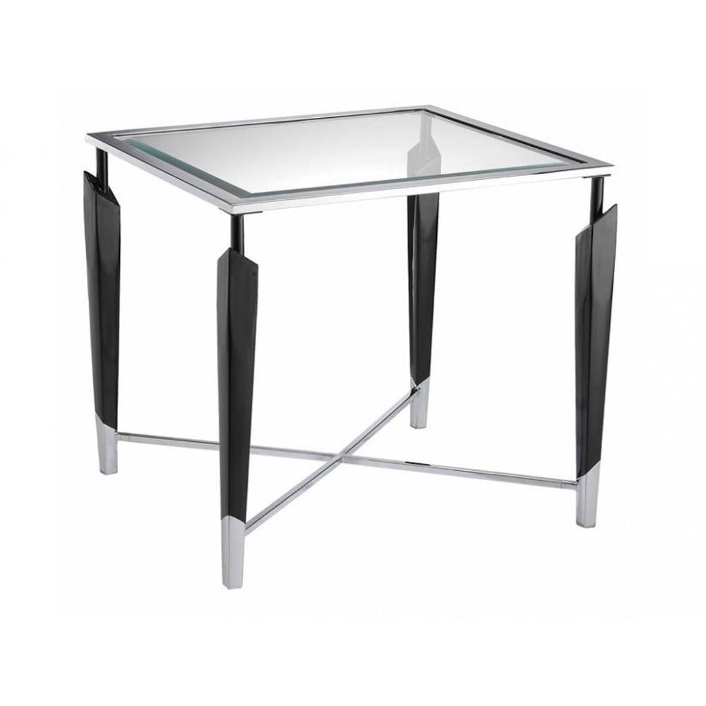 Square End Table Glass Top