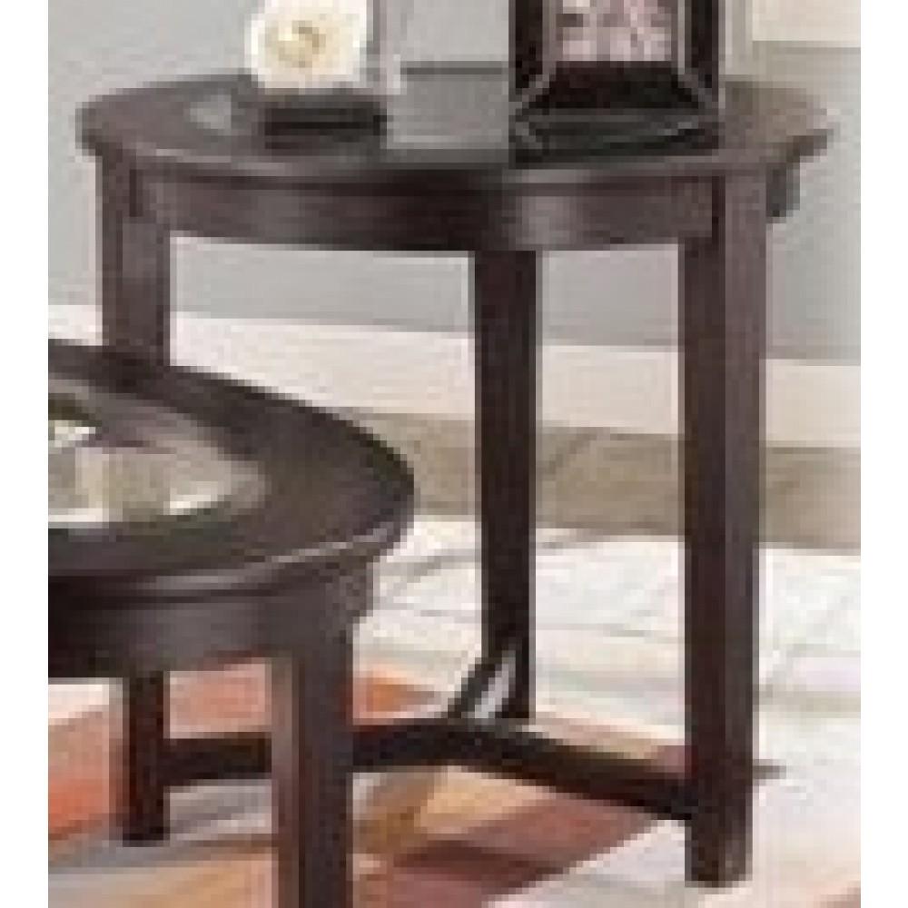 End Table Round Glass Top