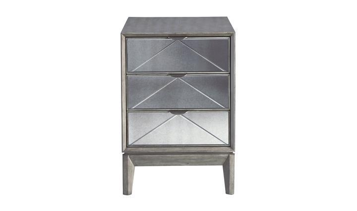 Square End Table Mirrored