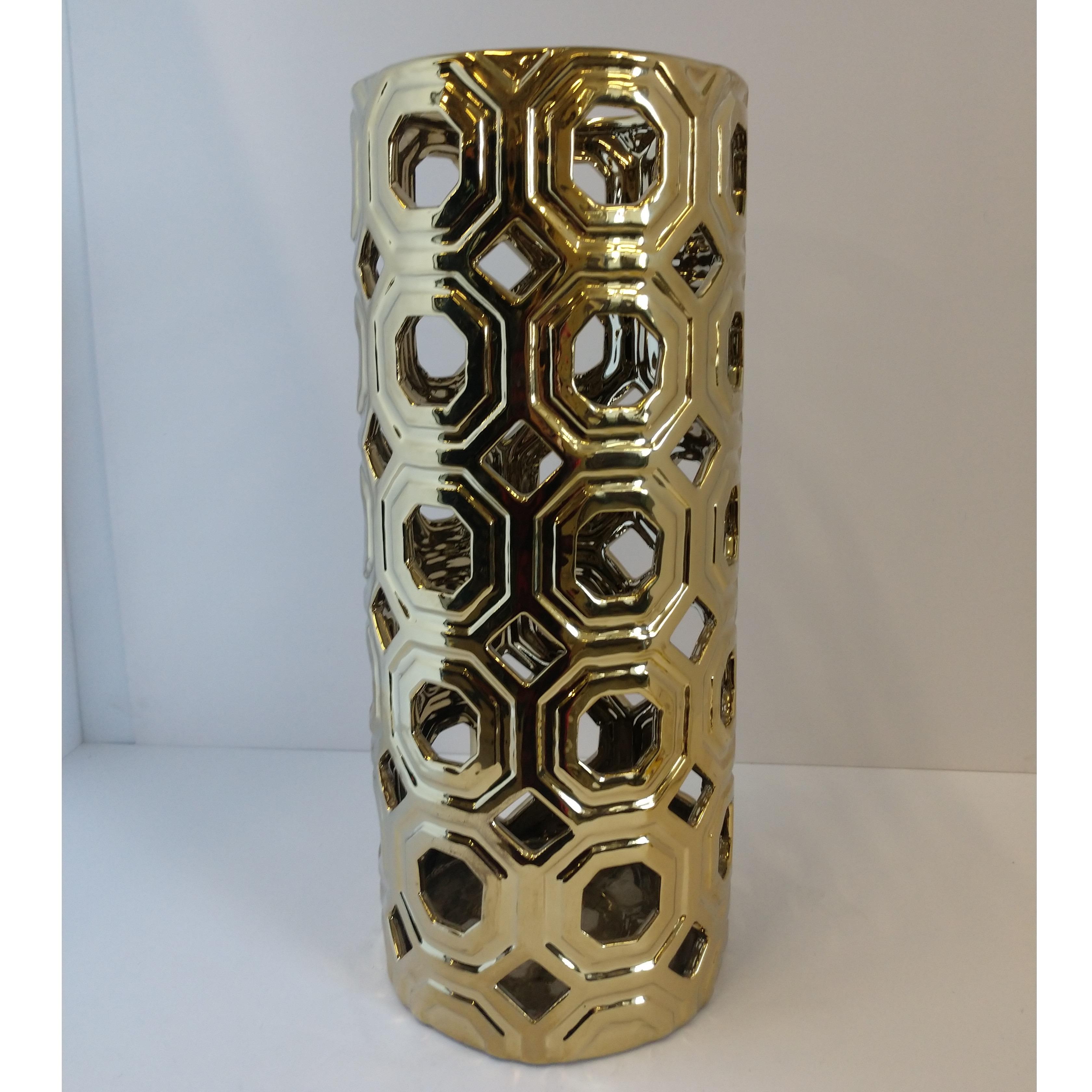 Vase Lrg Gold