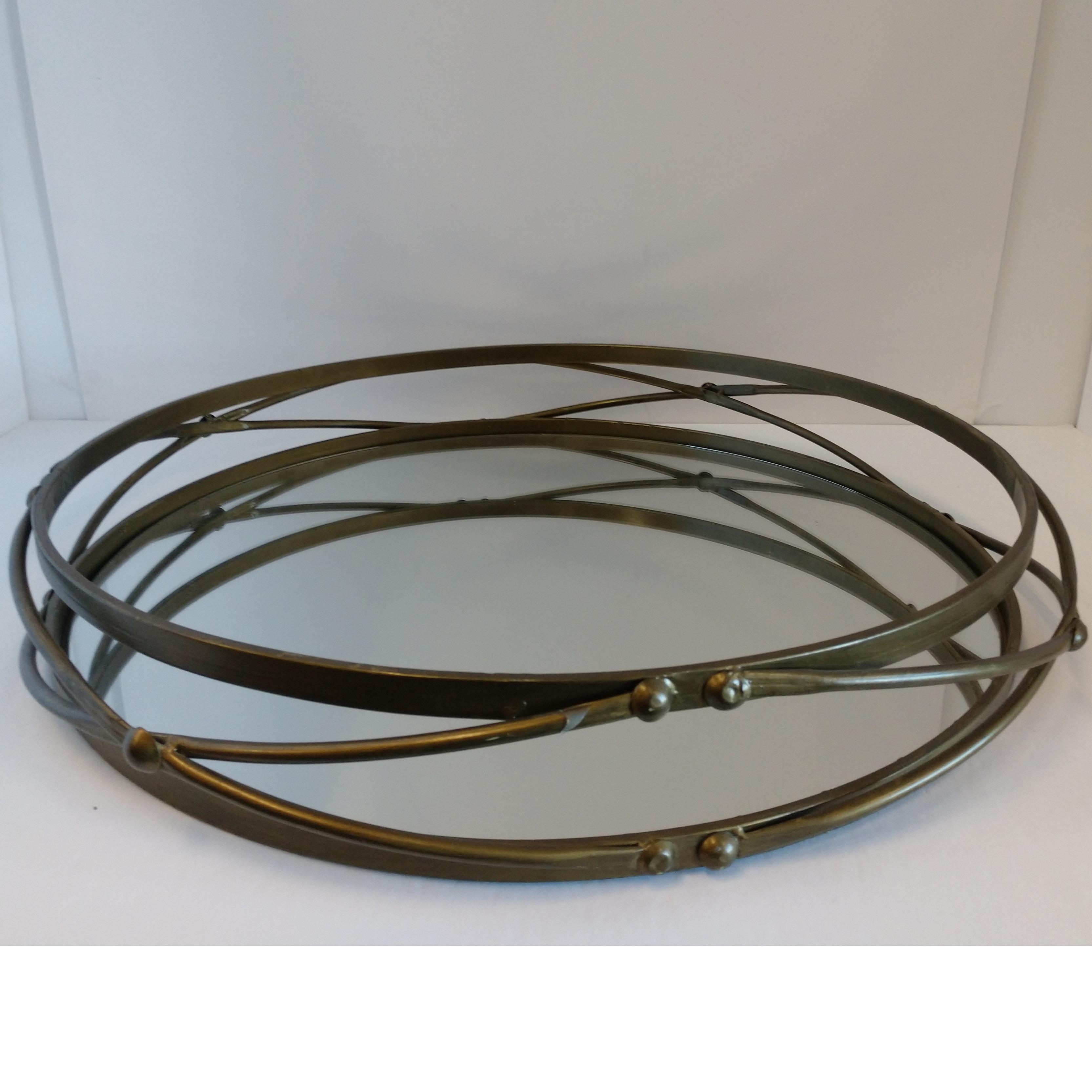 Metal Mirrored Tray