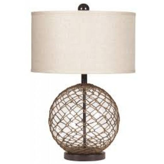 Glass Table Lamp Woven