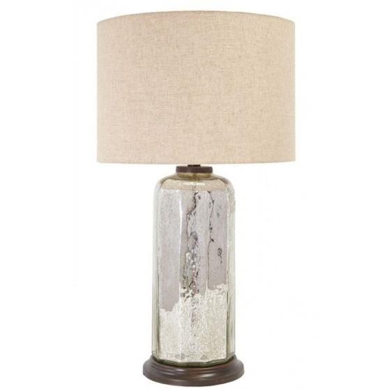 Glass Mirrored Table Lamp