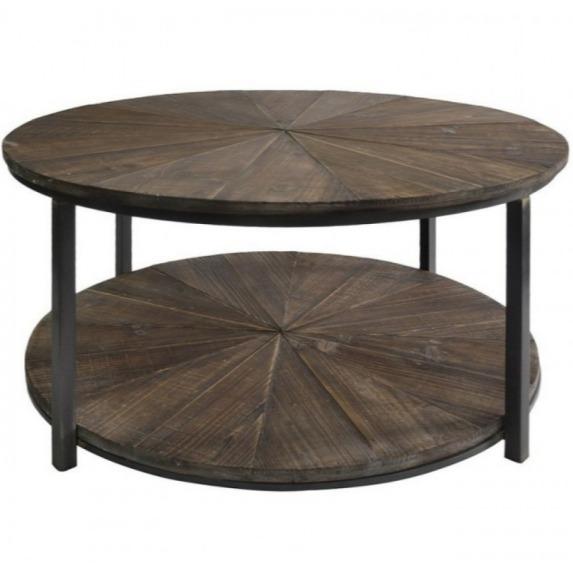 Wood Coffee Table Round