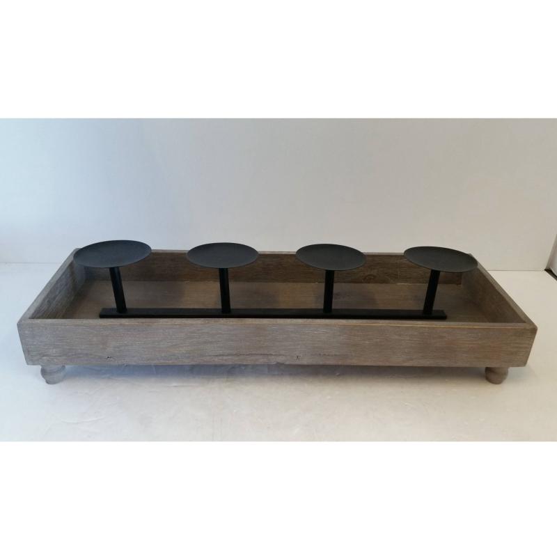 Wood Candleholder