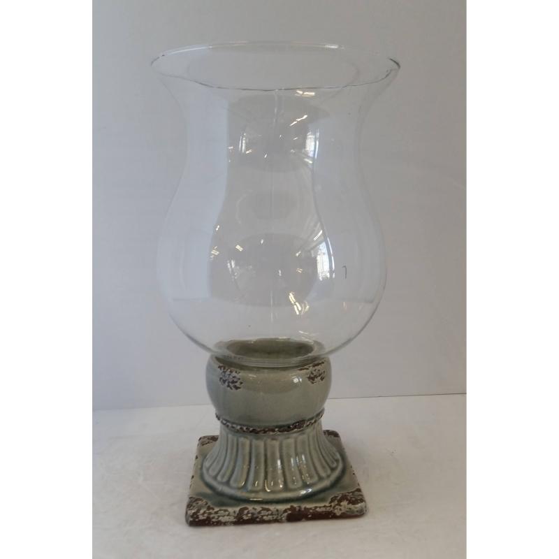 Glass Candleholder