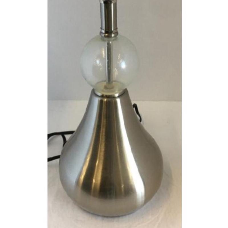 Table Lamp Glass Silver