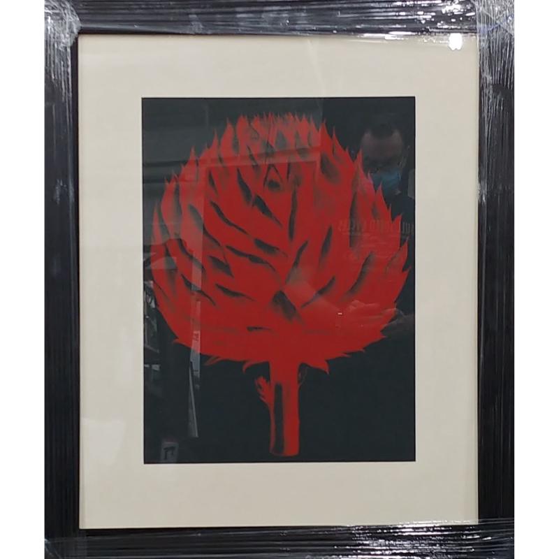 Red Flower Framed Art