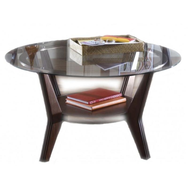 Glass Top Coffee Table Round