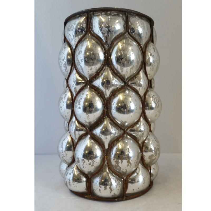 Mirrored Vase Lrg