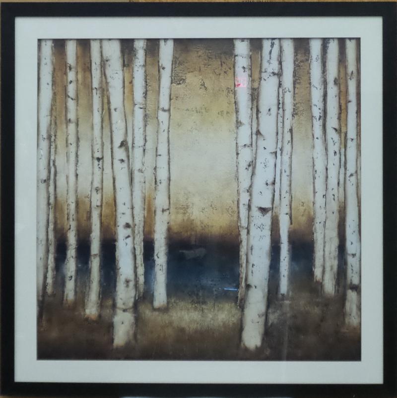 Black Framed Abstract Tree Art