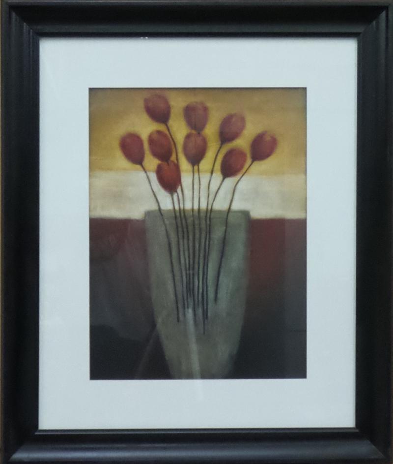 Framed Flower Painting