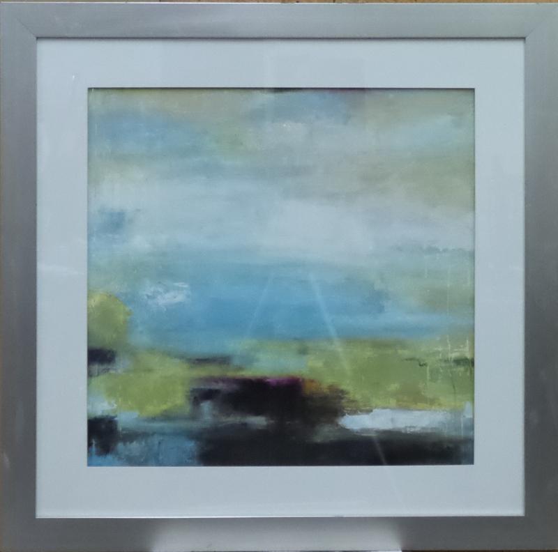 Silver Framed Abstract Art