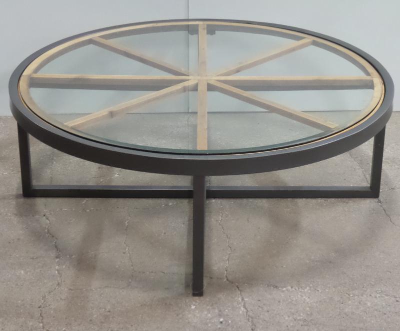 Round Glass Circle Coffee Table