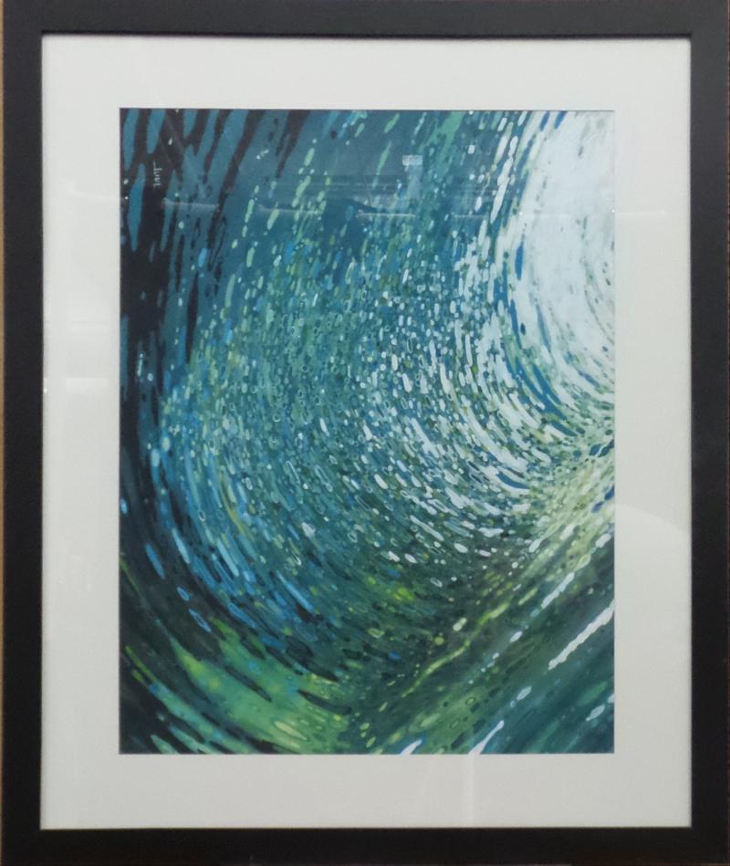 Blue Green Abstract
