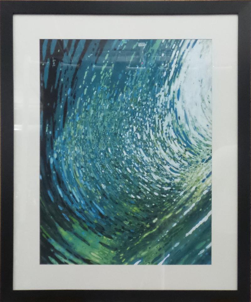 Blue Green Abstract