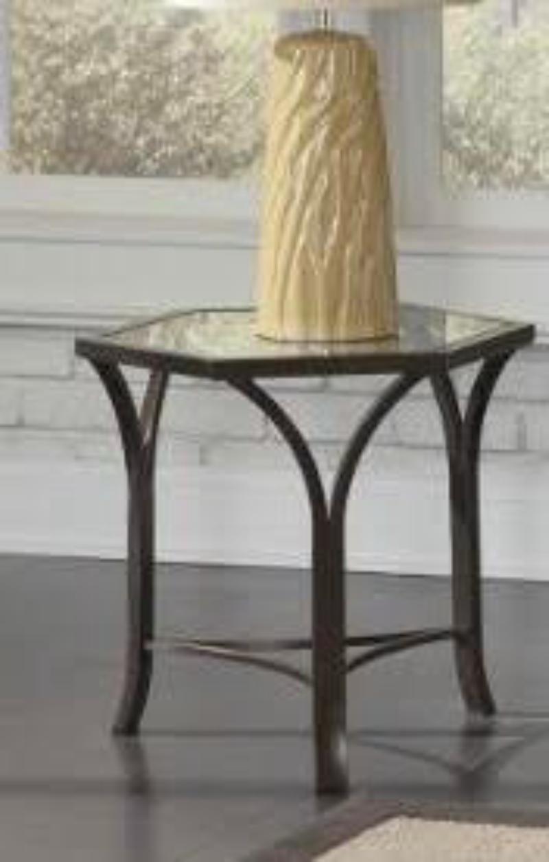 Glass Top End Table