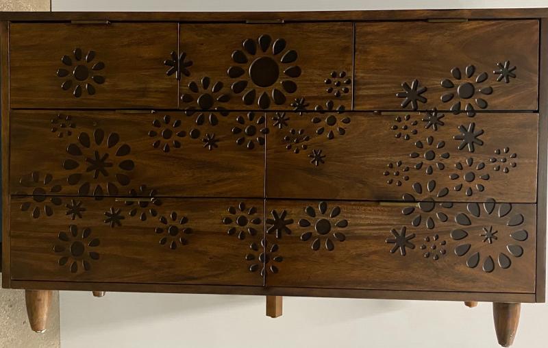 Carved Wood Dresser