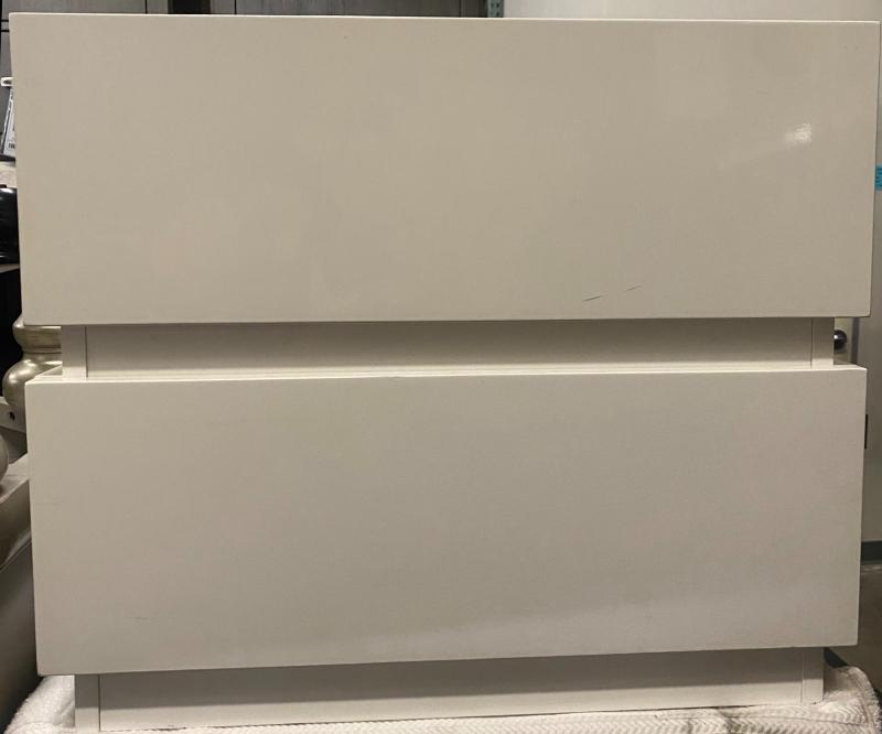 White Acrylic Nightstand