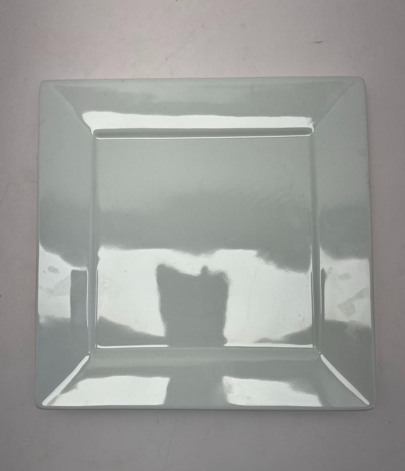 White Squared Plate