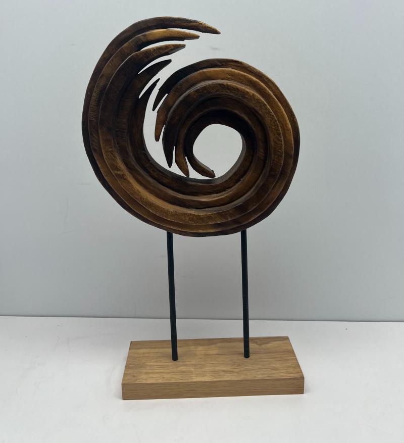 Round Wood Sculpture