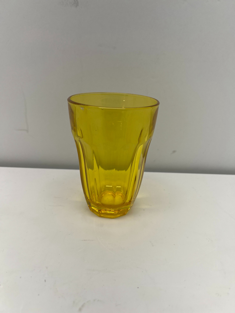 Yellow Glass Cup