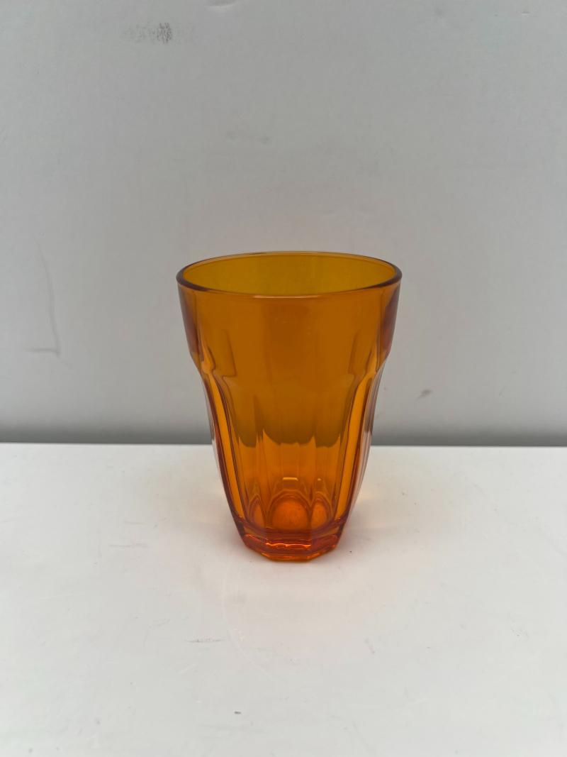 Orange Glass Cup