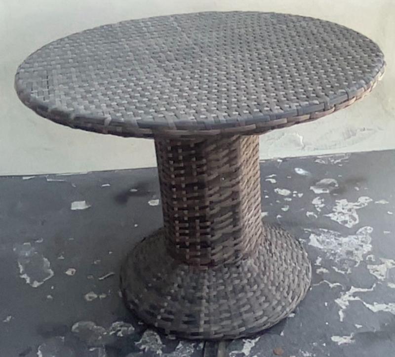 Wicker Patio Accent Table