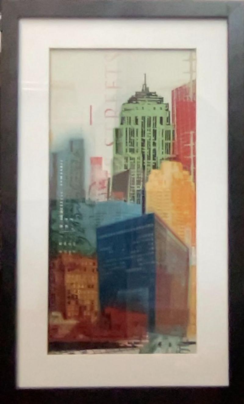 Framed Pop Art Of City