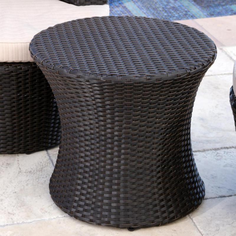 Patio Side Table Ottoman