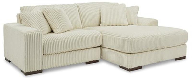 White Fluffy Sectional