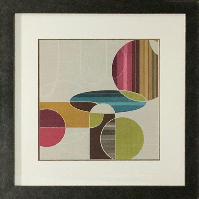 Circles Framed Abstract