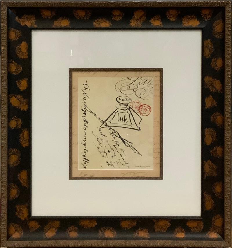 Framed Calligraphy Ink