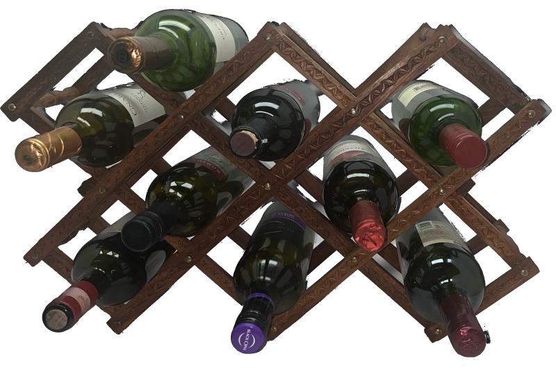 Wine Rack With Bottles