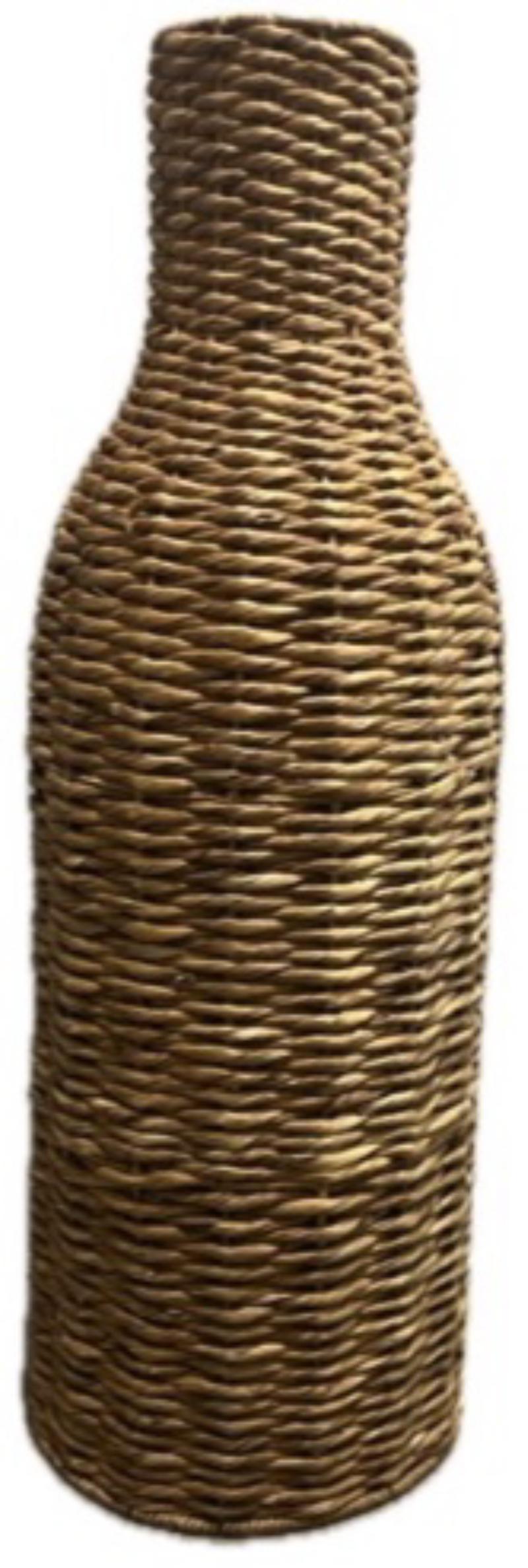 Tall Wicker Floor Vase