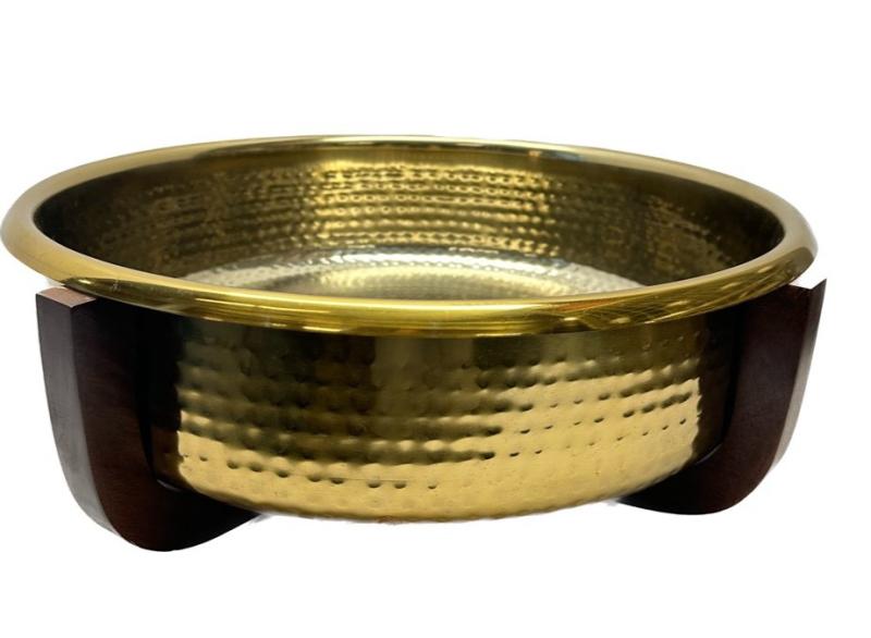 Wood Gold Bowl