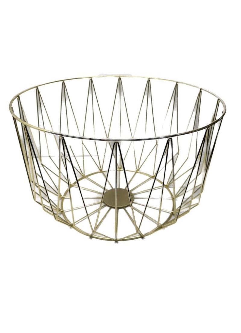 Gold Metal Basket