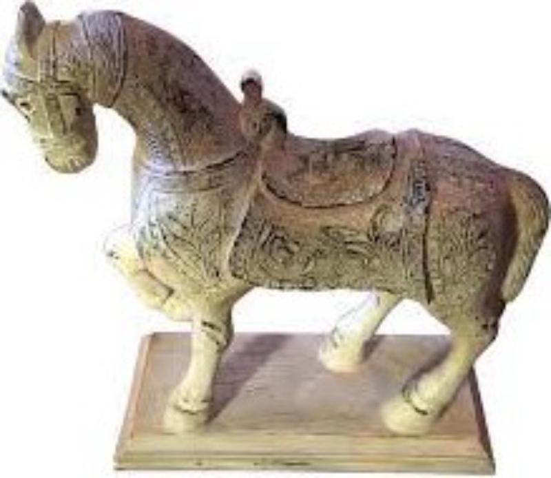 Wood Horse Statue