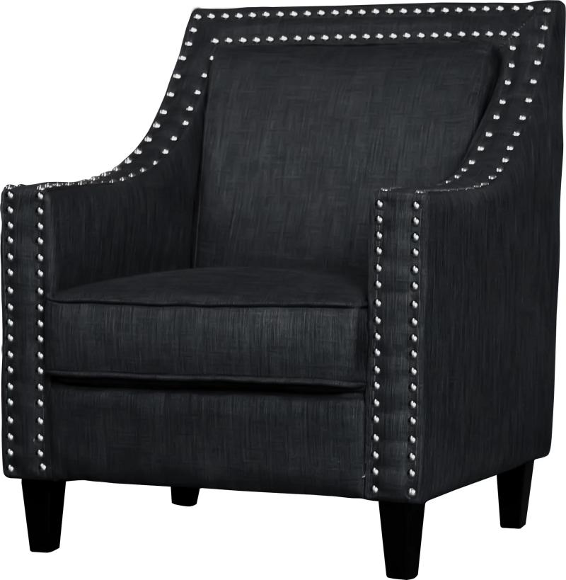 Dark Blue Gray Accent Chair