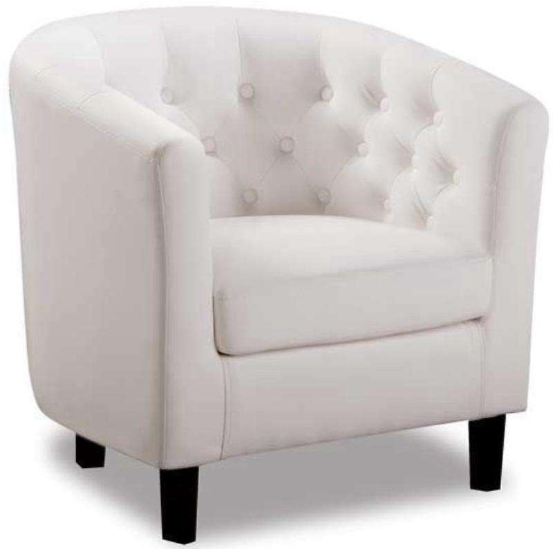 White Barrel Chair