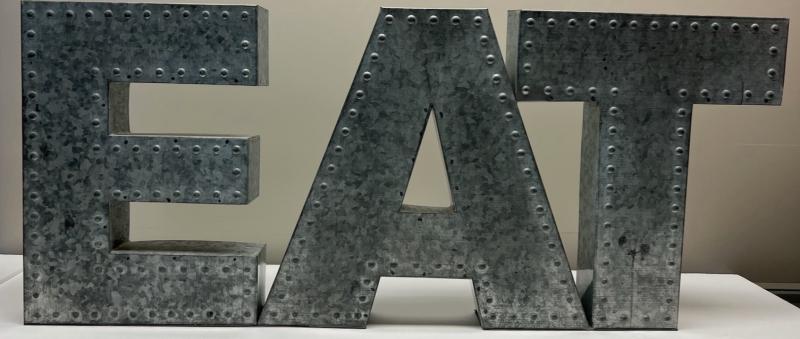 Metal Eat Sign