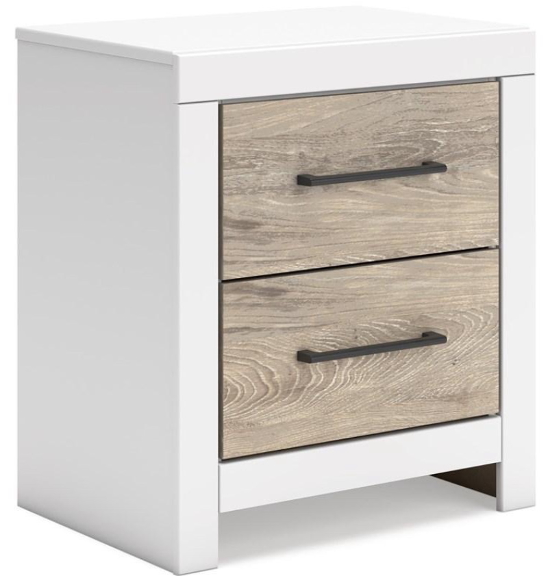 White & Brown Nightstand