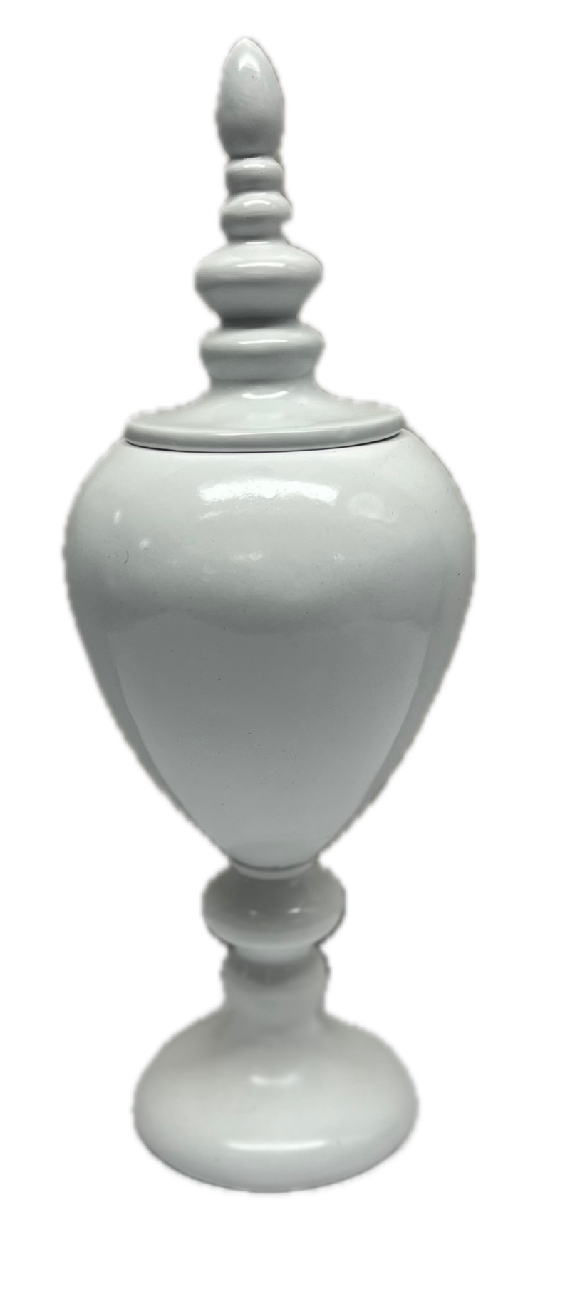 Tall White Urn